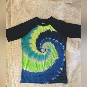 Lands End tie dye rashguard